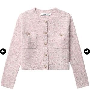 B+AB 
Mélange-Effect Knitted Cardigan